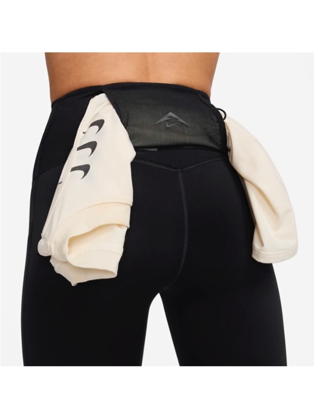 Nike trail go dri-fit firm-support high-waisted 7/8 length black leggings small - Picture 3 of 11
